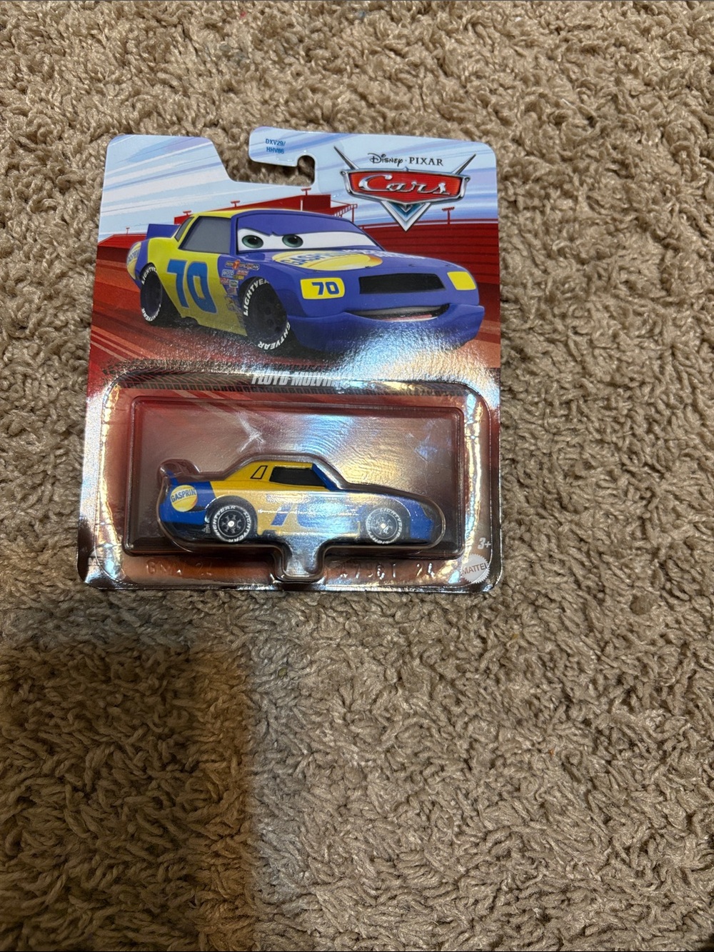 Disney Cars Blue and Yellow #70 Die-Cast Race Car